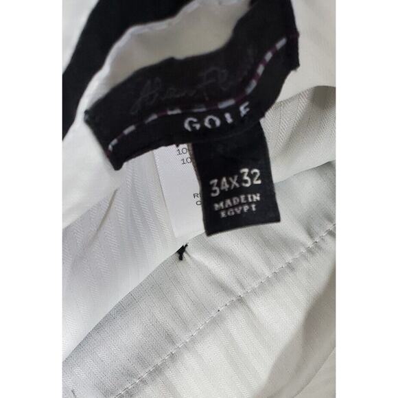 Alan Flusser Golf Pants Flat Front Gray MENS SIZE 32X32 - Picture 7 of 8